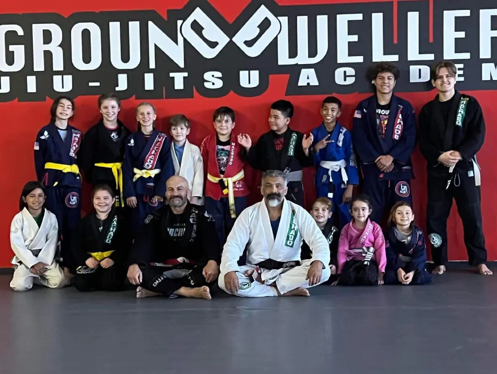 Instructors and students at Ground Dwellers Martial Arts Academy
